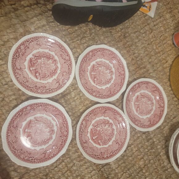 Vintage Mason's Patent IronStone England Vista Pink 7" Plate -Excellent cond. - Picture 13 of 16